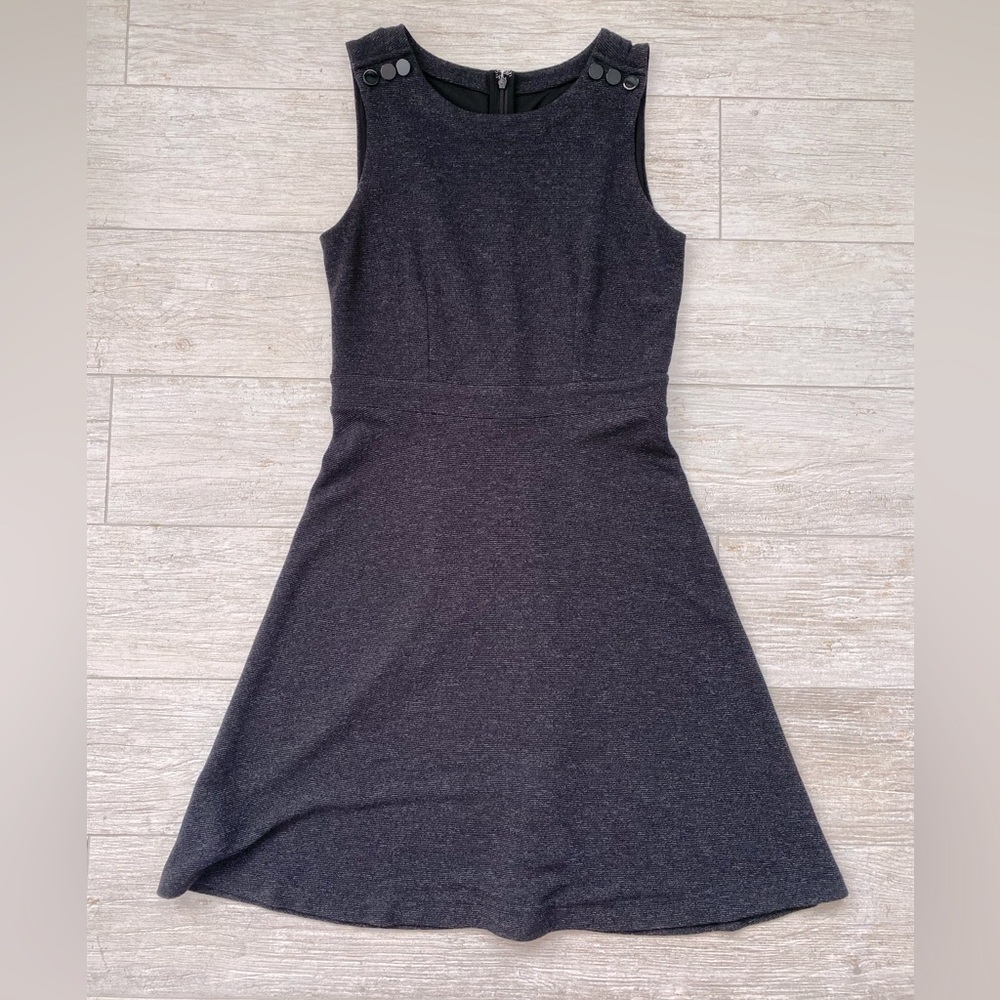Size 0 LOFT charcoal gray dress